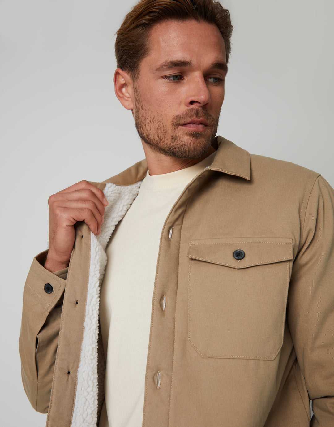 Stone Borg Lined Shacket