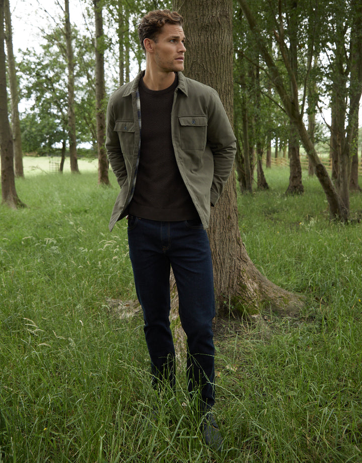 Khaki Green Lightweight Shacket