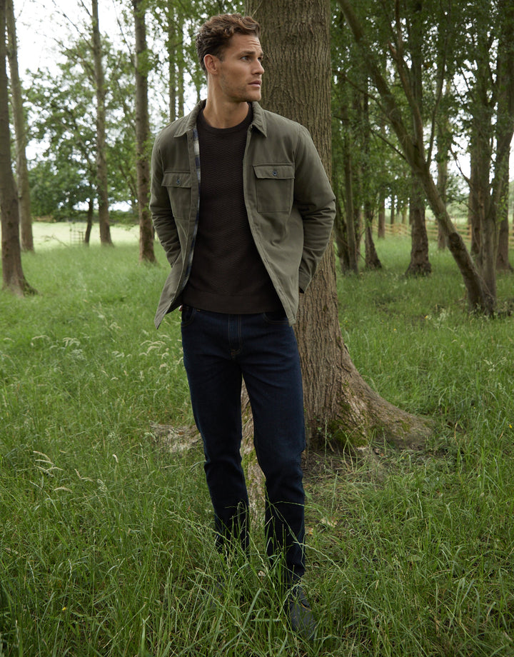 Khaki Green Lightweight Shacket