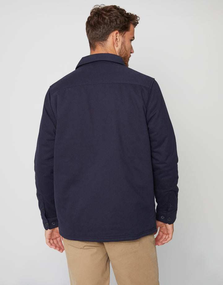 Lightweight Shacket in Navy