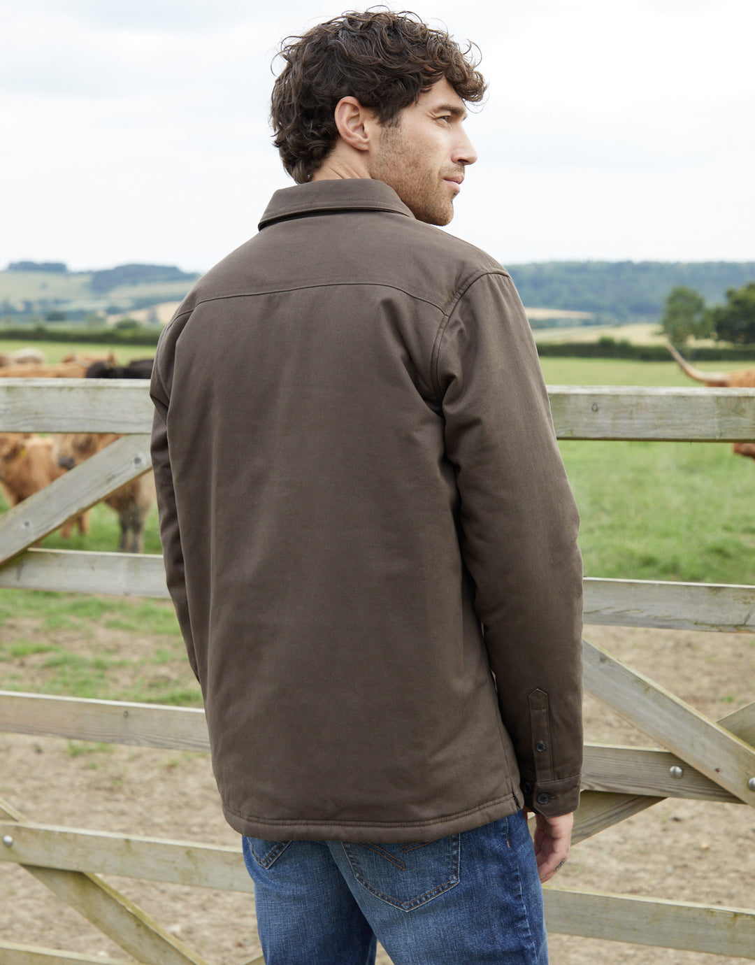 Chocolate Brown Lightweight Shacket