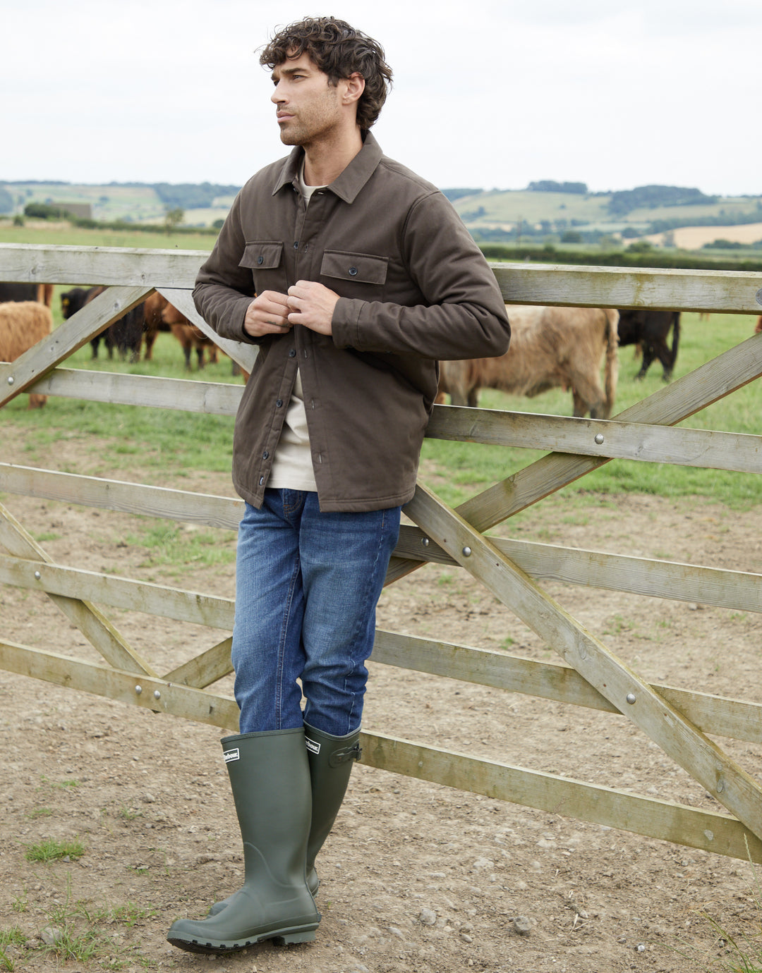 Chocolate Brown Lightweight Shacket