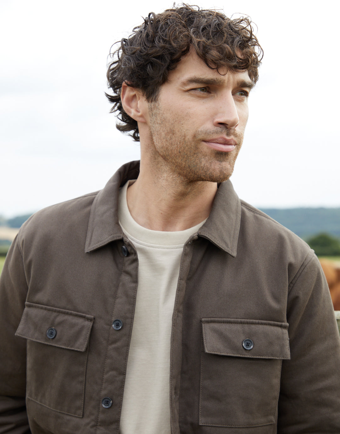 Chocolate Brown Lightweight Shacket