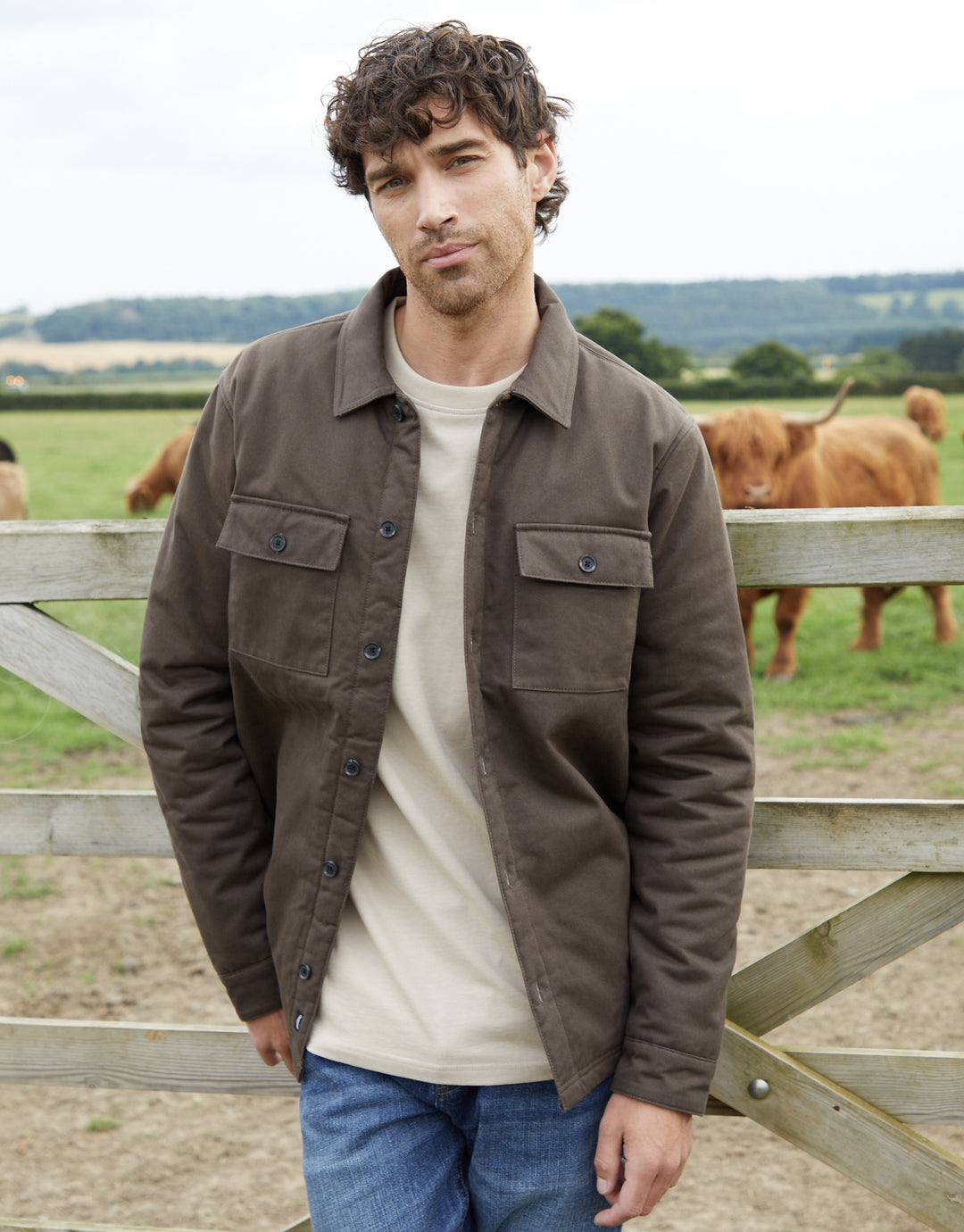 Chocolate Brown Lightweight Shacket