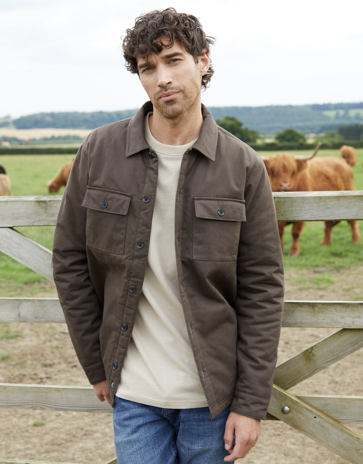 Chocolate Brown Lightweight Shacket