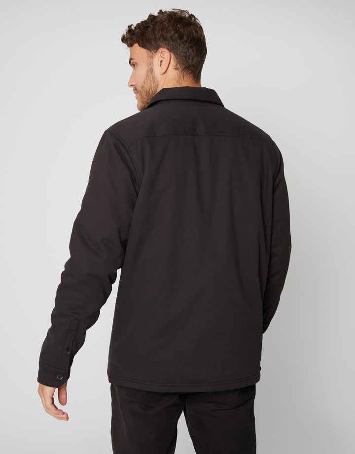 Lightweight Shacket in Black