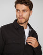 Lightweight Shacket in Black