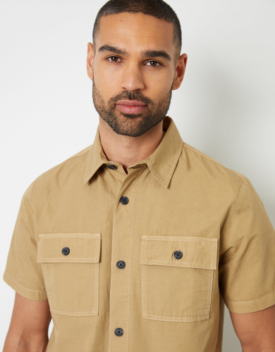 Stone Utility Short Sleeve Shirt