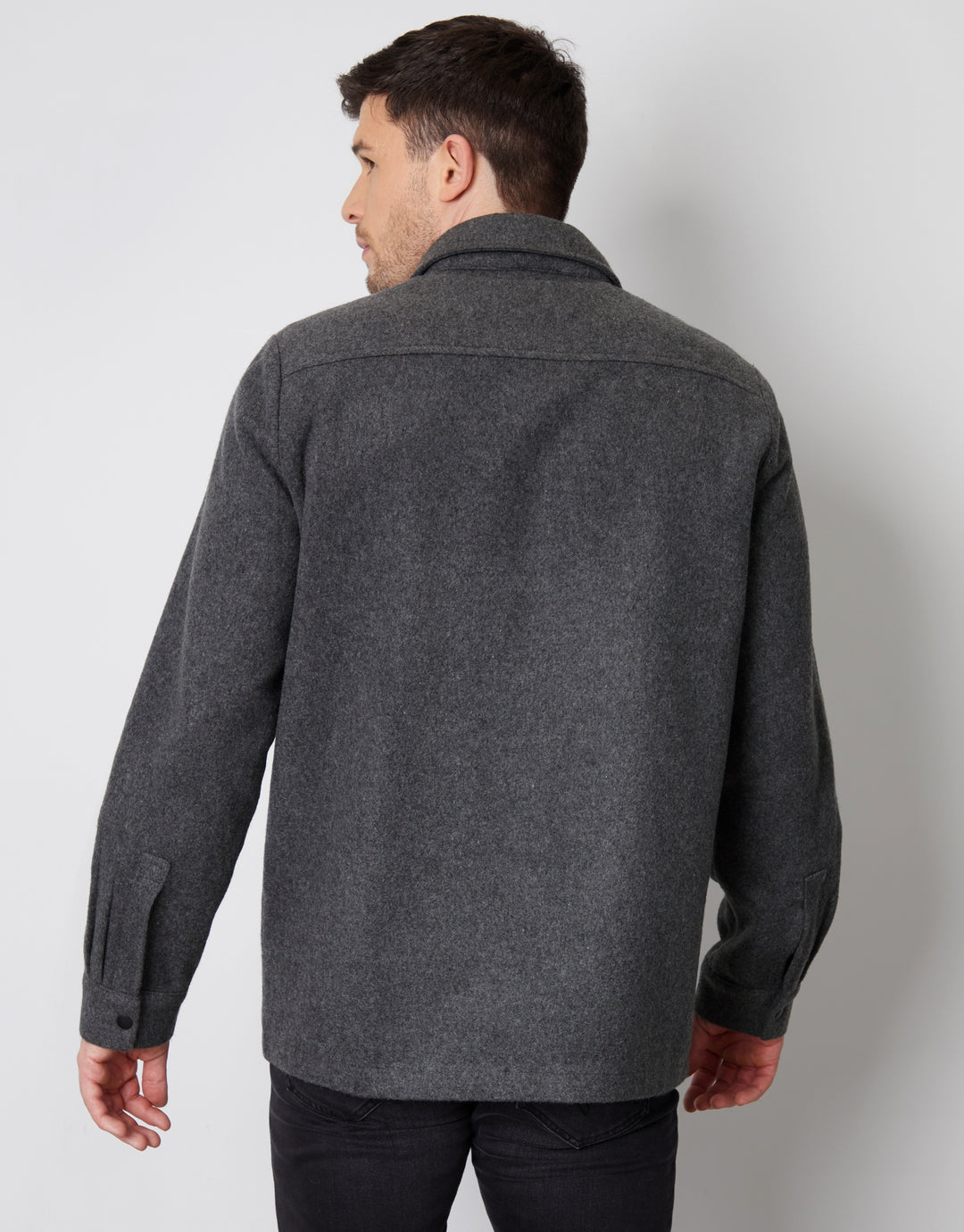 Charcoal Brushed Shacket