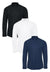 Multi Stretch Cotton Poplin Long Sleeve Shirts (3 Pack)
