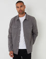 Slate Grey Snap Fastening Shacket