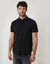 Black Pique Short Sleeve Shirt