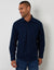 Navy Cotton Flannel Relaxed Fit Shirt