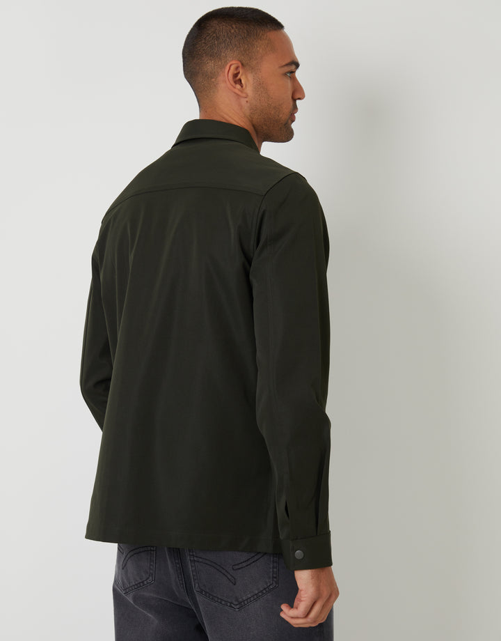 Forest Green Cargo Pocket Shacket