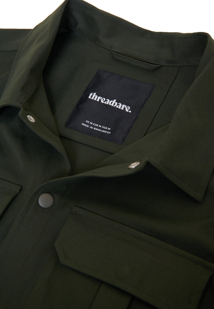 Forest Green Cargo Pocket Shacket