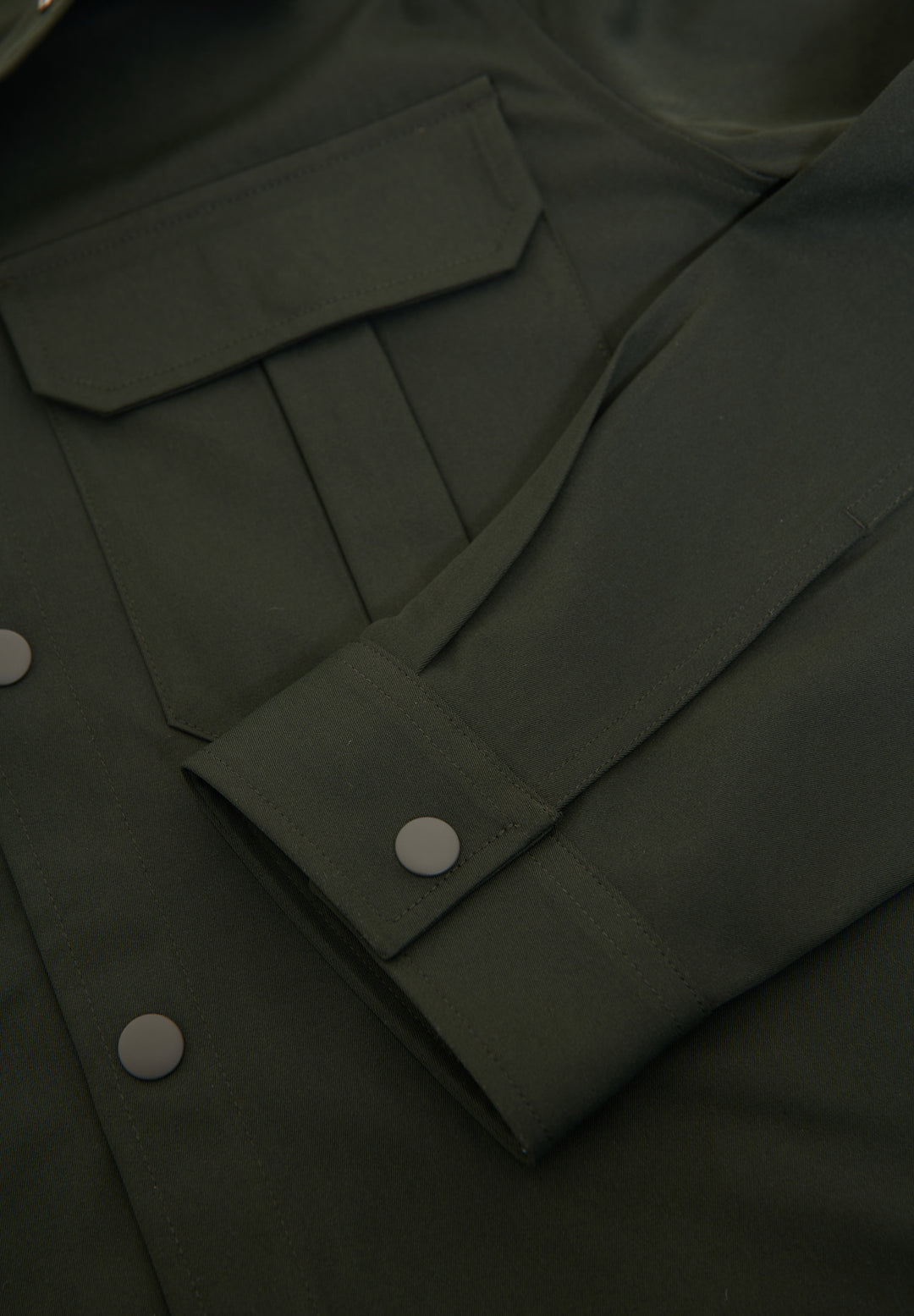 Forest Green Cargo Pocket Shacket