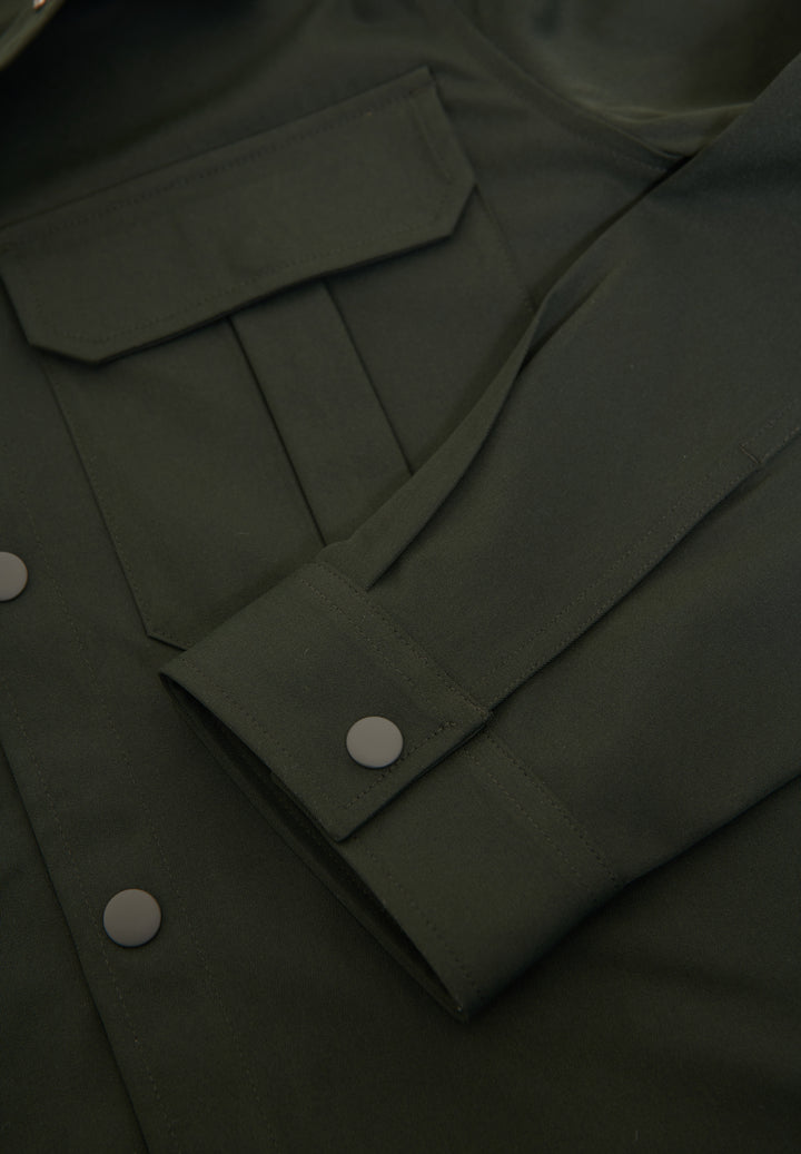 Forest Green Cargo Pocket Shacket