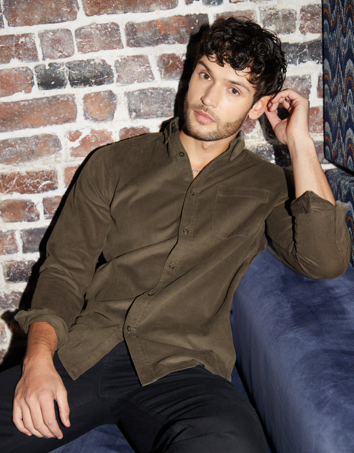 Brown Corduroy Shirt