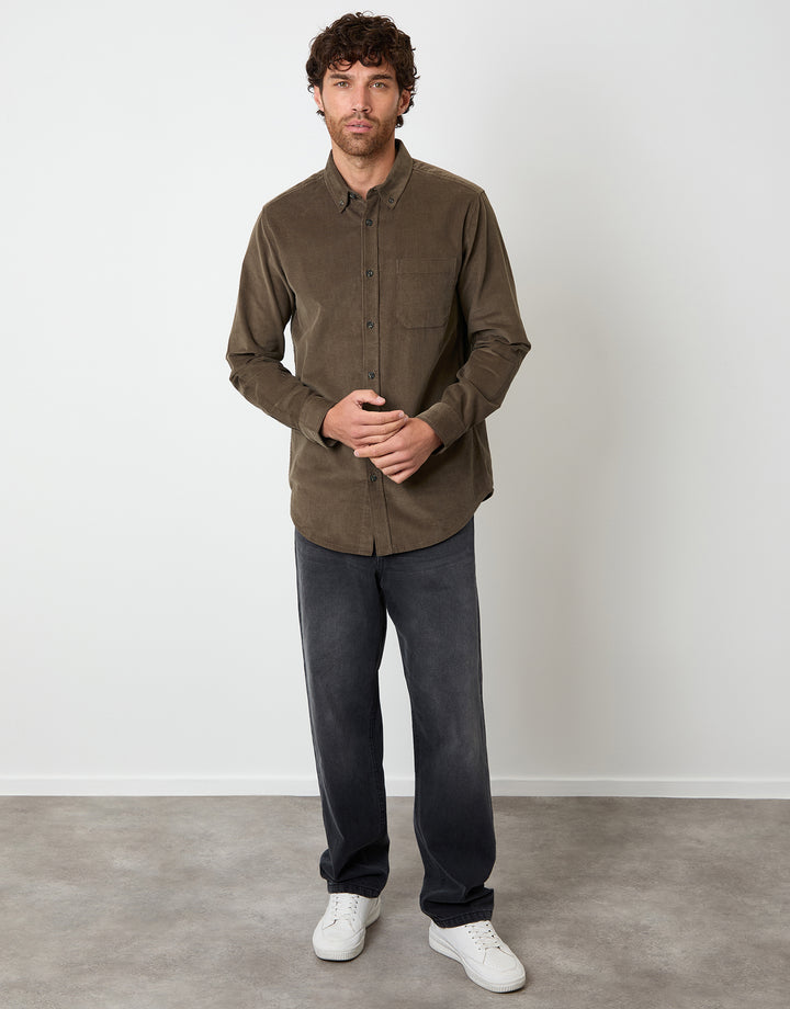 Brown Corduroy Shirt