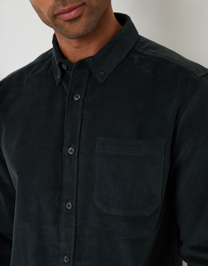 Dark Blue Corduroy Shirt