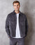 Slate Grey Relaxed Cropped Fit Corduroy Shacket