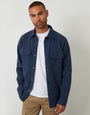 Pique Shacket in Navy