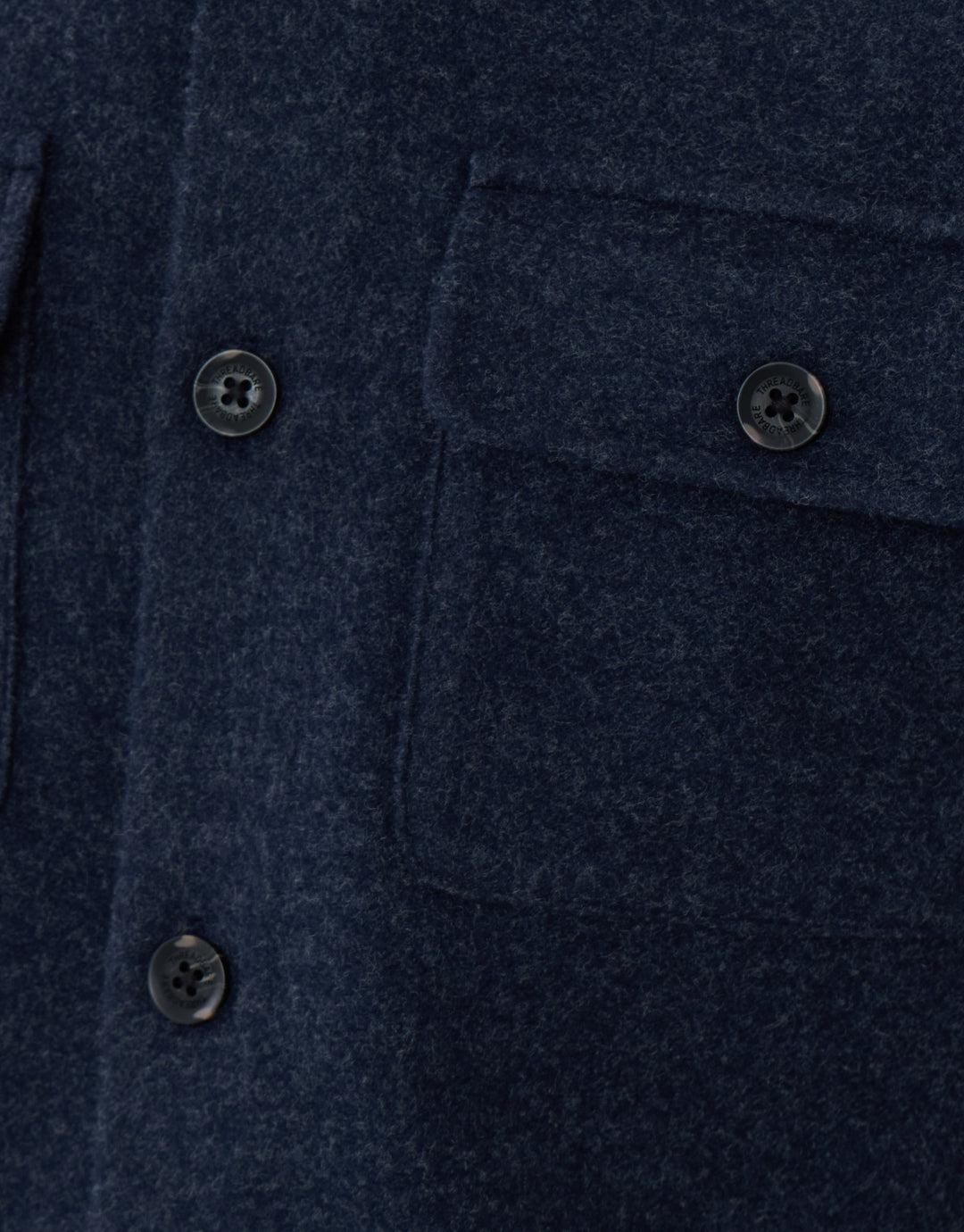 Patch Pocket Knitted Shacket in Navy