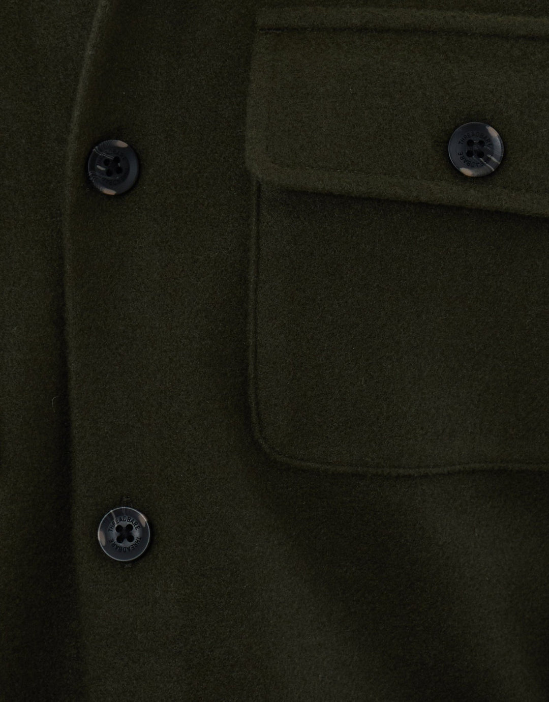 Patch Pocket Knitted Shacket in Khaki