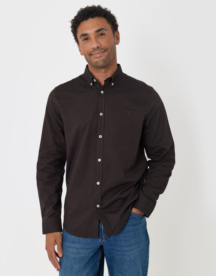 The Classic Cotton Oxford Shirt in Dark Brown