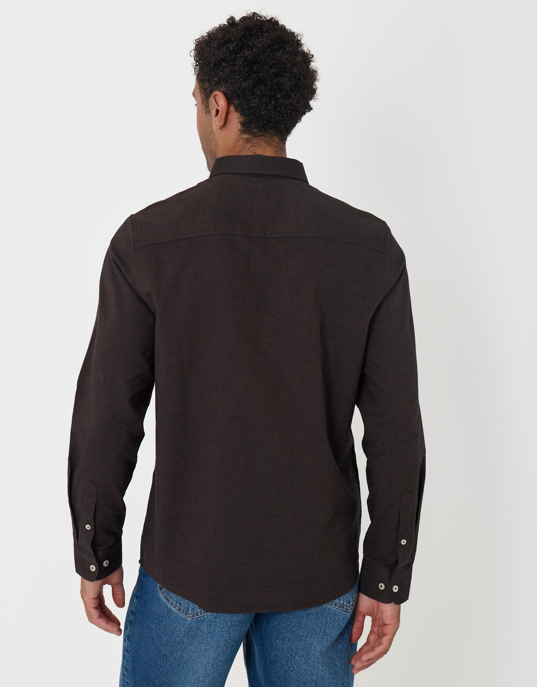 The Classic Cotton Oxford Shirt in Dark Brown