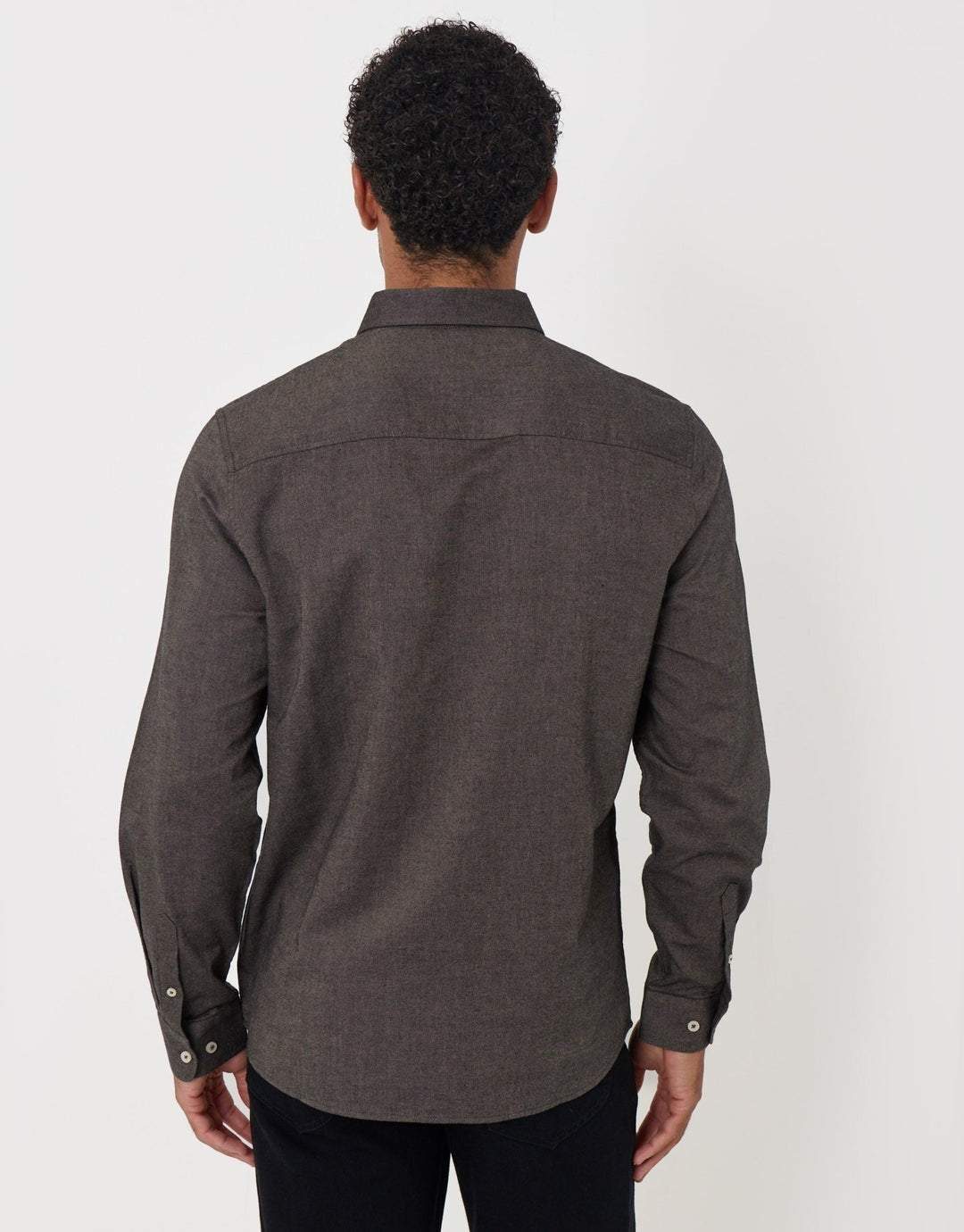 The Classic Cotton Oxford Shirt in Taupe