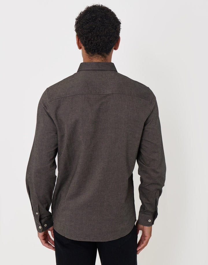 The Classic Cotton Oxford Shirt in Taupe