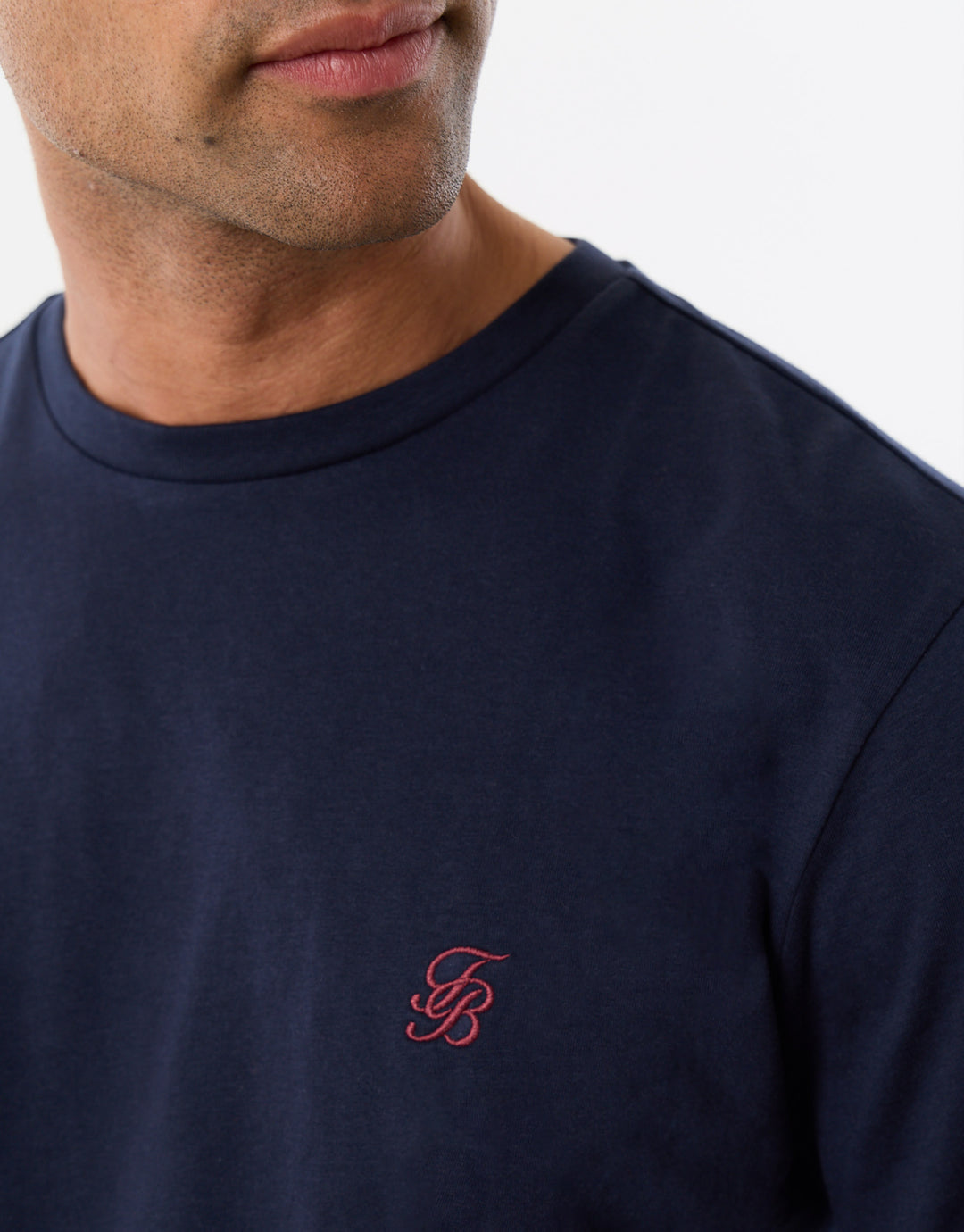Grandad Collar Pyjama Set in Navy Check