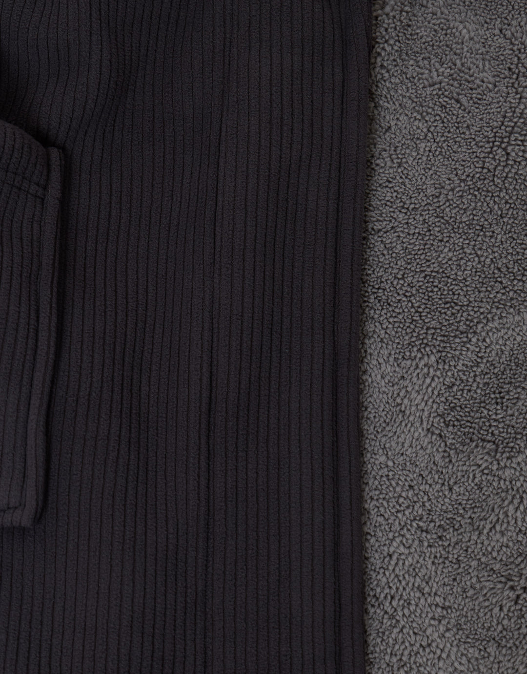 Sherpa Lined Dressing Gown in Charcoal