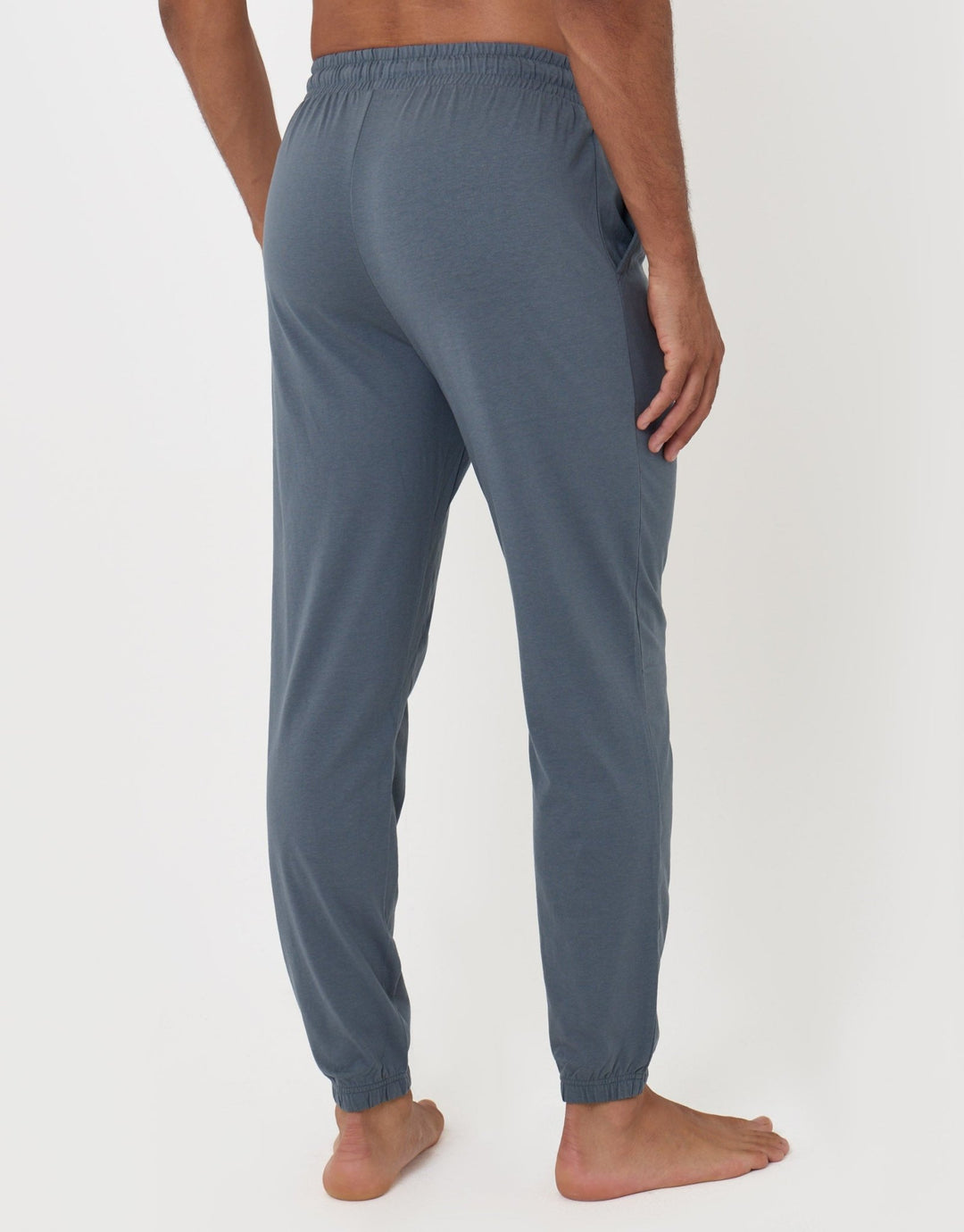 Threadbare 2 Pack Cuffed Joggers in Black & Grey - grey back view