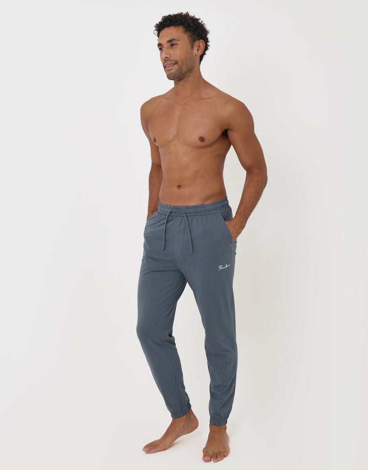 Threadbare 2 Pack Cuffed Joggers in Black & Grey - full body grey