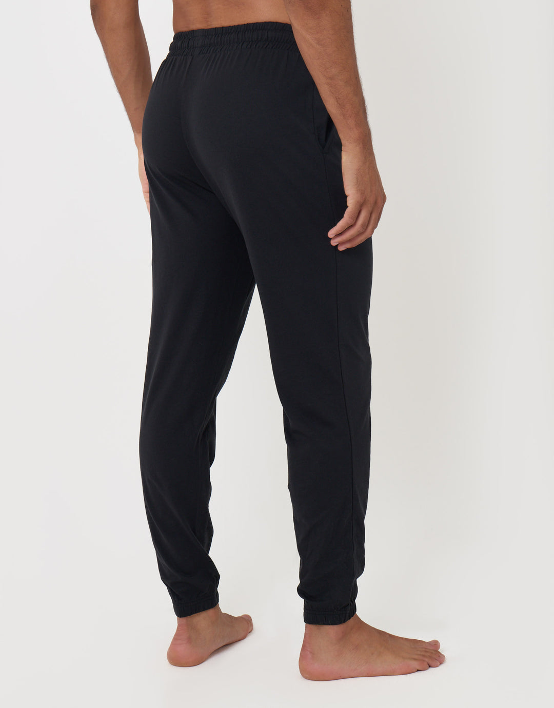 Threadbare 2 Pack Cuffed Joggers in Black & Navy - black back