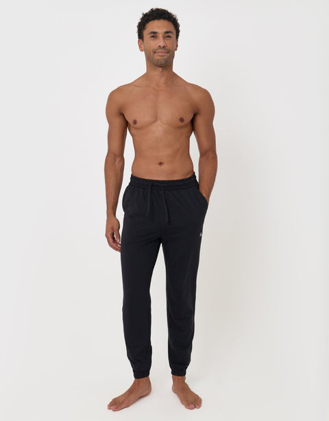 Threadbare 2 Pack Cuffed Joggers in Black & Navy - full body