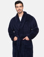 Navy Borg Dressing Gown