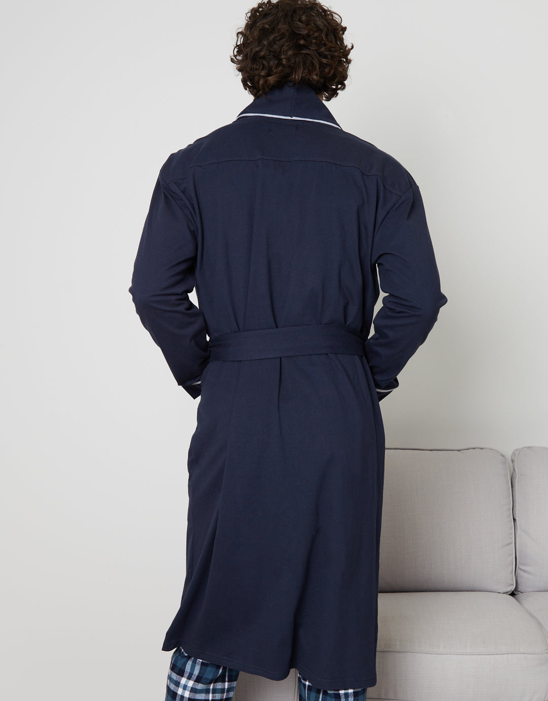 Navy Lightweight Dressing Gown