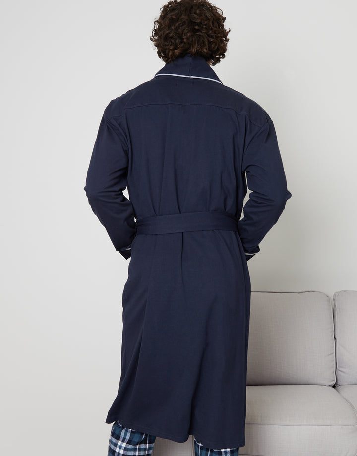 Navy Lightweight Dressing Gown