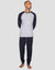 Grey & Navy Raglan Sleeve Pyjamas (2-Piece Set)