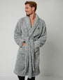 Light Grey Teddy Dressing Gown