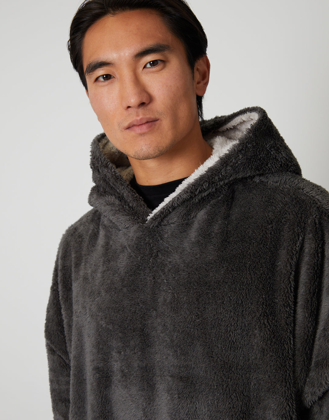 Charcoal Grey Oversized Lounge Hoodie