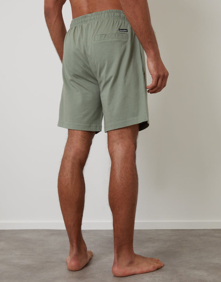 Grey Marl & Sage Green Lounge Shorts (2 Pack)