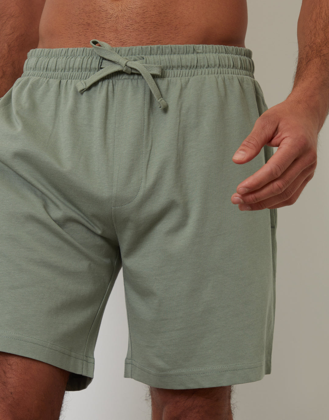 Grey Marl & Sage Green Lounge Shorts (2 Pack)