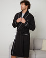 Black Lightweight Dressing Gown