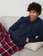 Navy Hoodie & Check Bottoms Pyjamas (2 Piece Set)