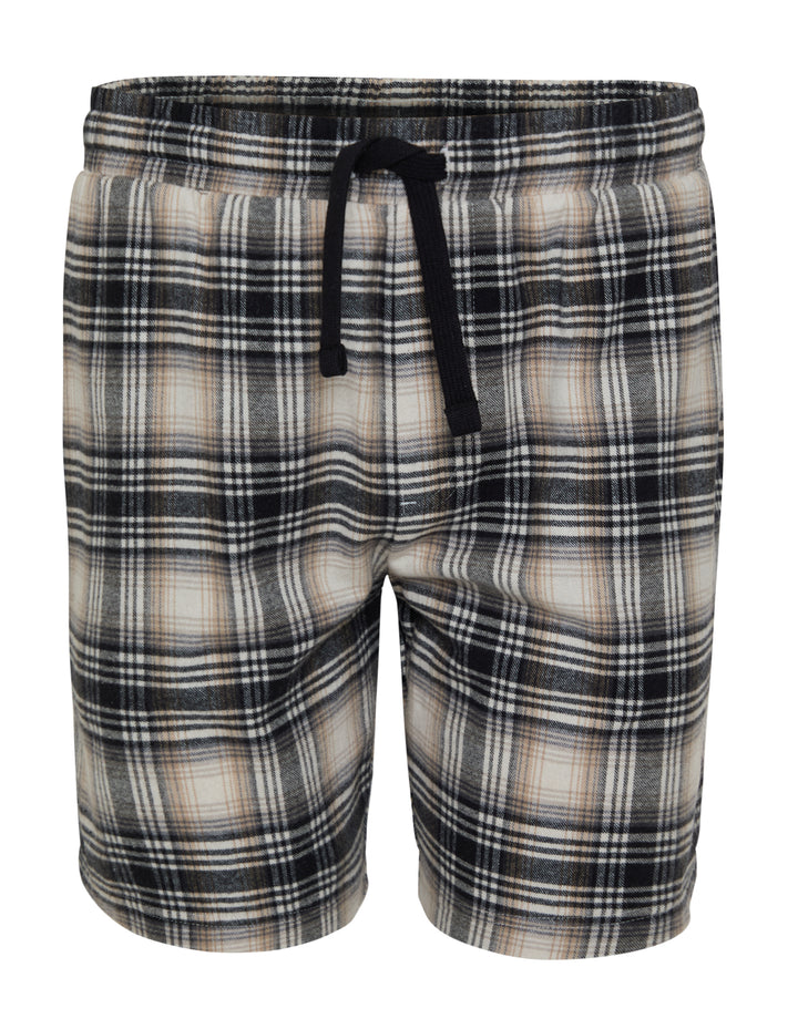 Black Check Shortie Pyjamas (2-Piece Set)