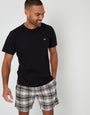Black Check Shortie Pyjamas (2-Piece Set)